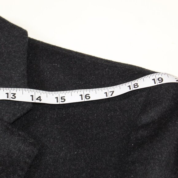 NWOT  $99 Hart Schaffner Marx Charcoal Wool/Cashmere Top Coat Overcoat 40S - Picture 12 of 16